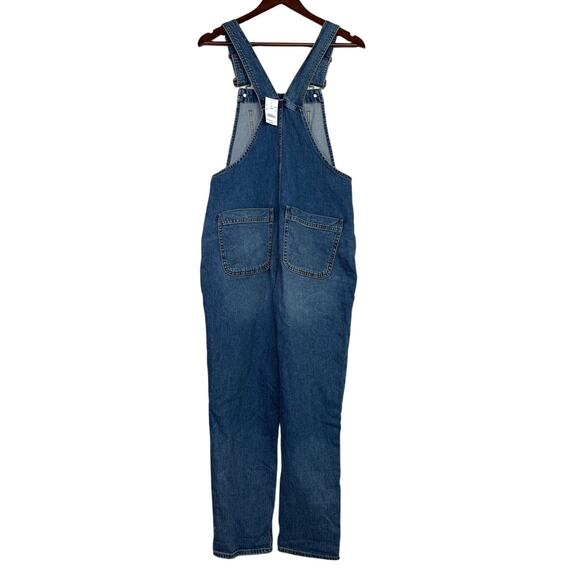 NWT J. Crew Denim Overalls Jumpsuit Button Closure Adjustable Straps S Blue Dark - Picture 6 of 16